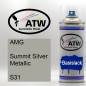 Preview: AMG, Summit Silver Metallic, S31: 400ml Sprühdose, von ATW Autoteile West.